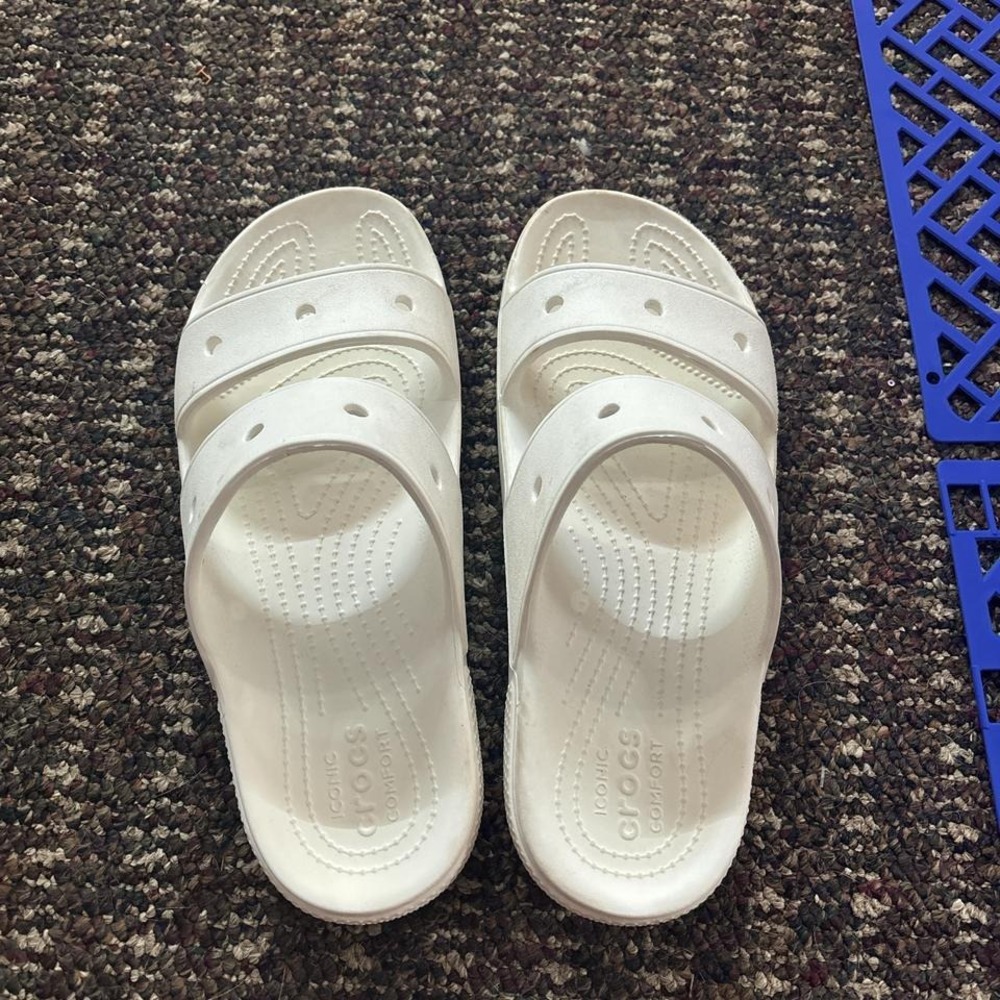 Crocs white women's sandals
